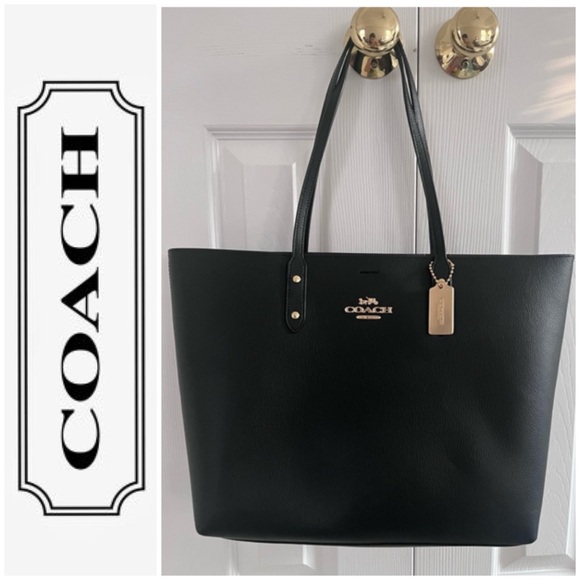 Coach Handbags - Coach LTH Town Tote in Black
